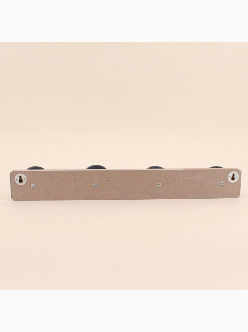 Porte manteau en bois 45cm Noir - Kiabi