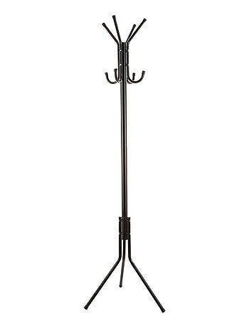 Porte manteau en métal 8 crochets - H. 176 cm - Noir