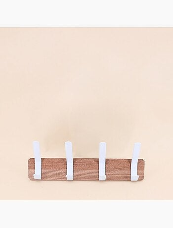 Porte manteau en métal blanc 37cm