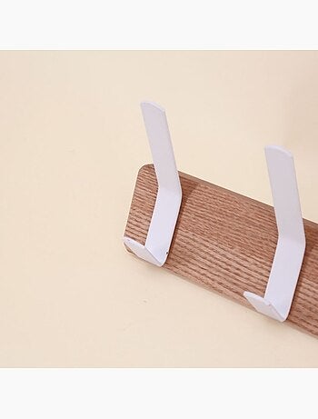 Porte manteau en métal blanc 37cm