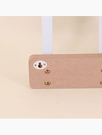 Porte manteau en métal blanc 37cm