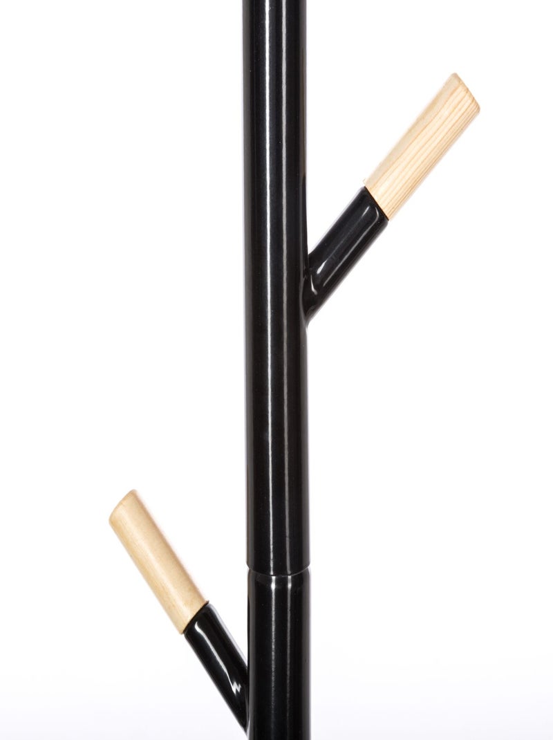 Porte Manteau en métal et MDF avec 6 tiges Noir - Kiabi