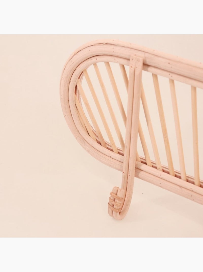 Porte manteau en rotin 45cm Beige - Kiabi