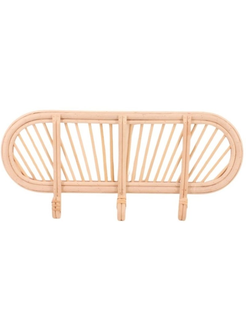 Porte manteau en rotin 45cm Beige - Kiabi