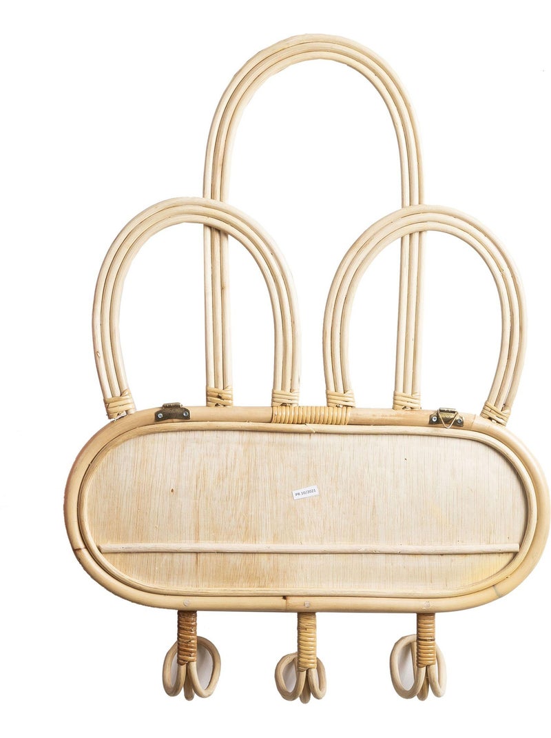 Porte manteau en rotin pour enfant AIRIS 'Deko&co' Beige - Kiabi