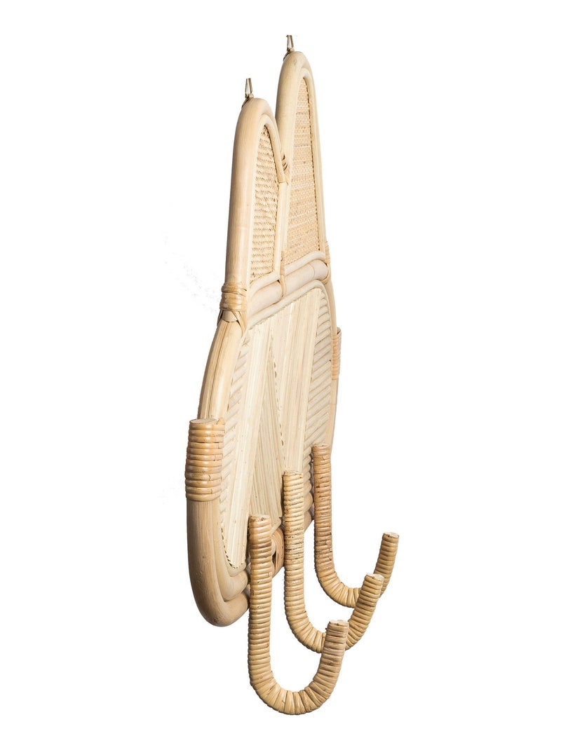 Porte manteau en rotin pour enfant ANDES 'Deko&co' Beige - Kiabi