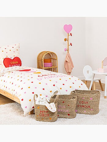 Porte-manteau enfant 5 patères forme coeur solea