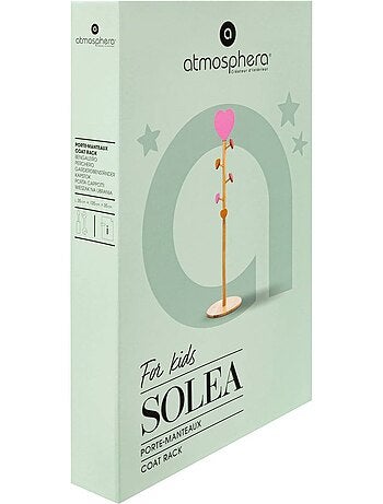 Porte-manteau enfant 5 patères forme coeur solea