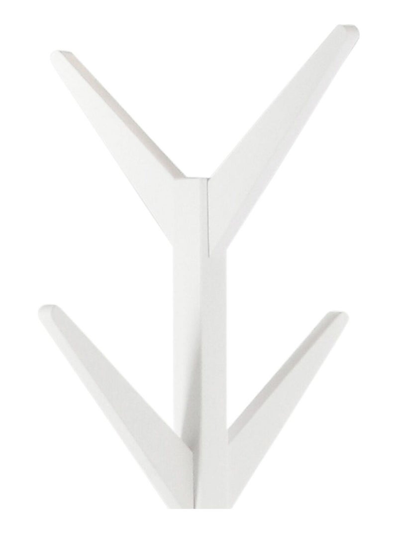 Porte-manteau Gary sur 4 pieds en MDF avec 8 accroches Blanc - Kiabi