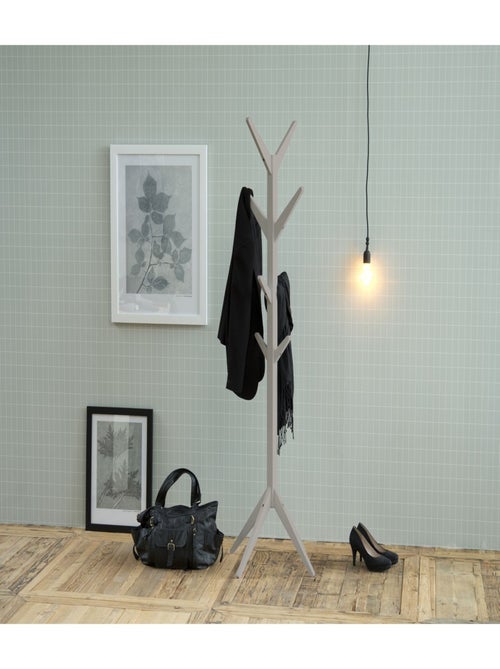 Porte-manteau Gary sur 4 pieds en MDF avec 8 accroches - Kiabi