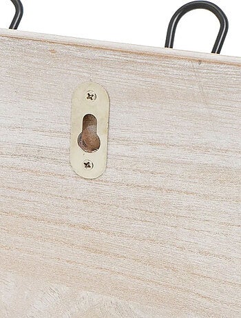 Porte-manteau mural bois de Paulownia