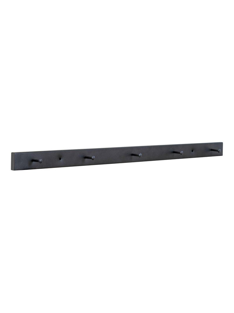 Porte-manteau mural en acier noir - House Nordic Noir mat - Kiabi