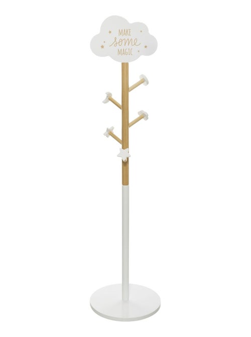 Porte-manteau nuage pour enfant - Hauteur 135,50 cm - Blanc et beige - Kiabi