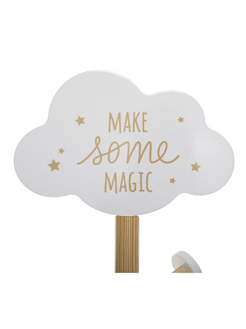 Porte-manteau nuage pour enfant - Hauteur 135,50 cm - Blanc et beige - Kiabi