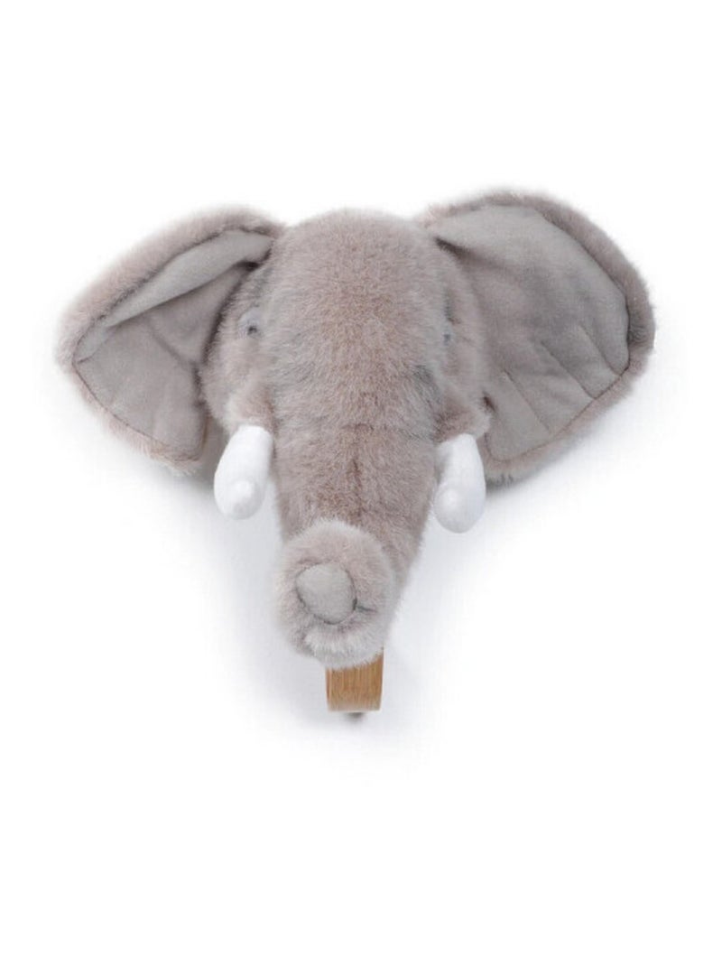 Porte Manteau Peluche tête de l'éléphant Gris - Kiabi