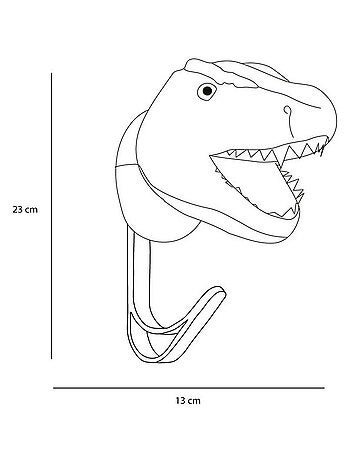 Porte Manteau Peluche tête de T-Rex