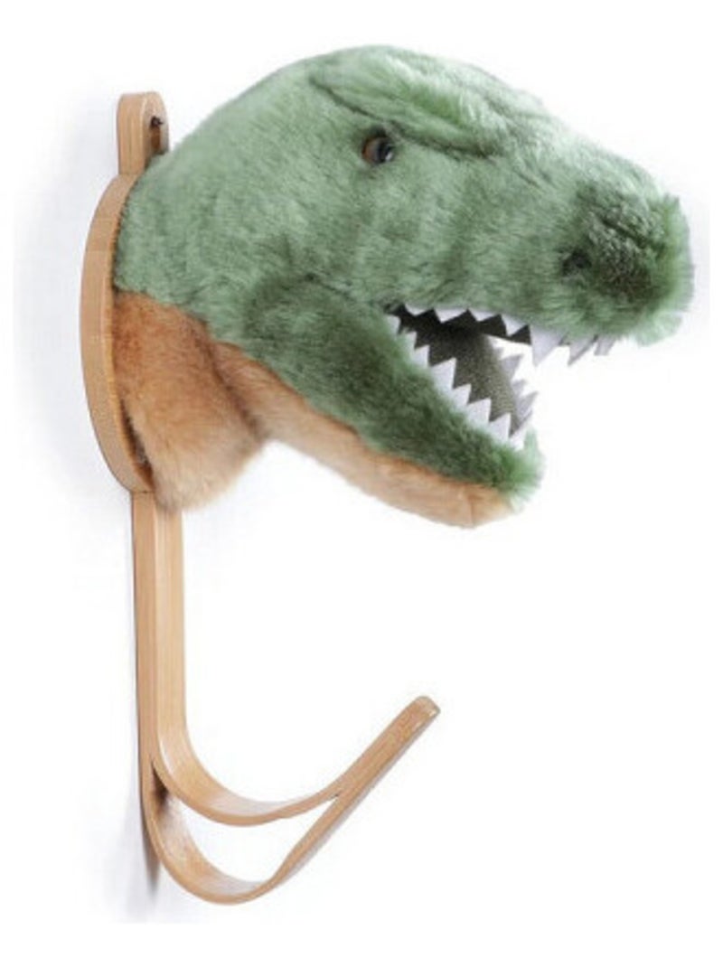 Porte Manteau Peluche tête de T-Rex Marron - Kiabi