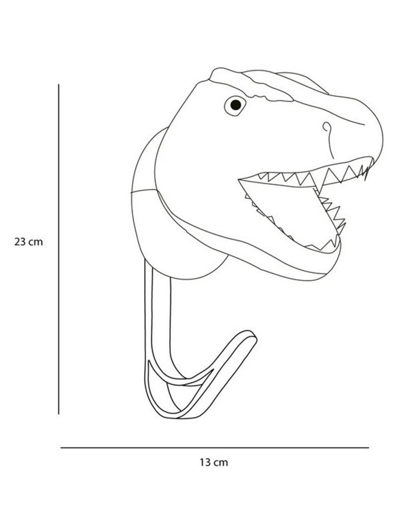 Porte Manteau Peluche tête de T-Rex Marron - Kiabi