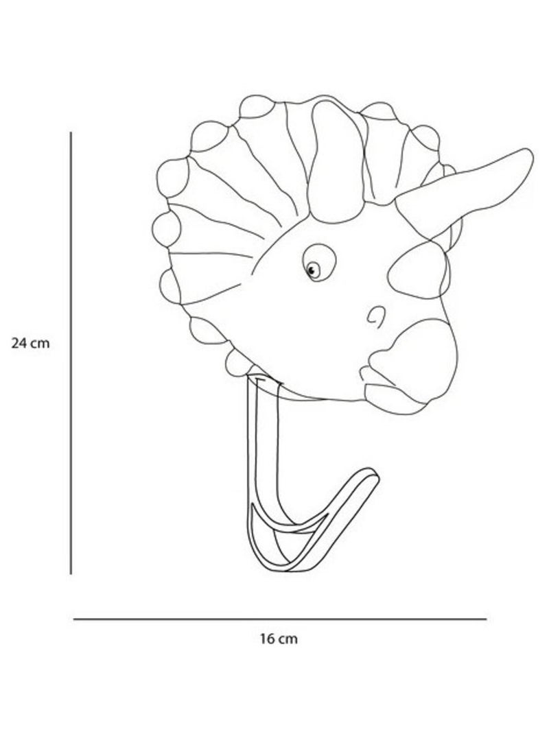 Porte Manteau Peluche tête de Tricératops Multicolore - Kiabi