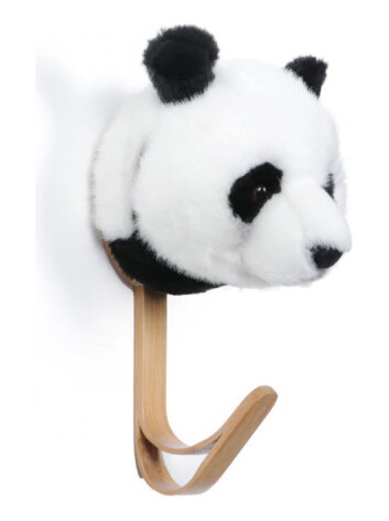 Porte Manteau Peluche tête d'un Panda Blanc - Kiabi