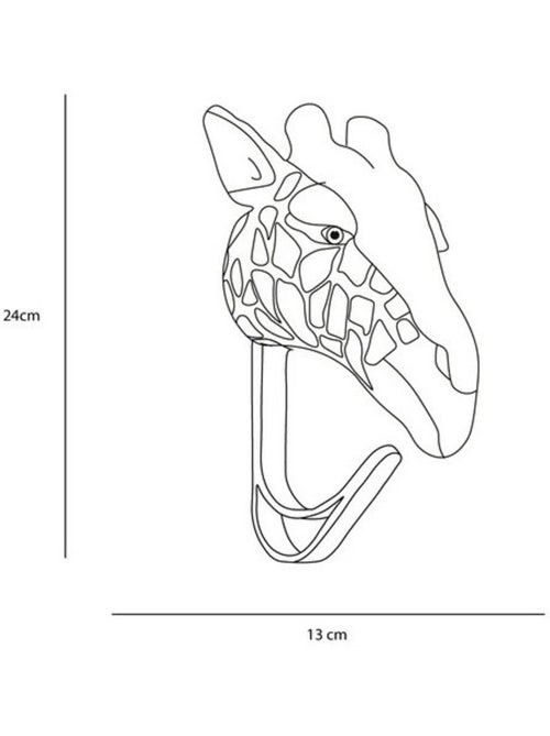 Porte Manteau Peluche tête d'une Girafe - Kiabi