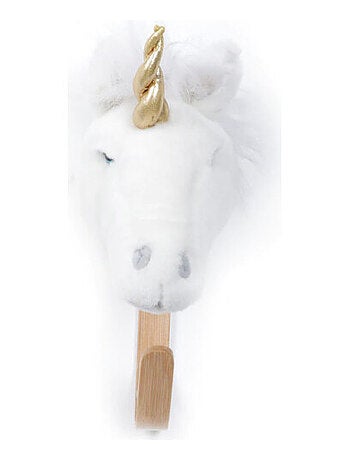Porte Manteau Peluche tête d'une Licorne