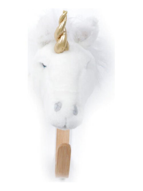 Porte Manteau Peluche tête d'une Licorne - Kiabi