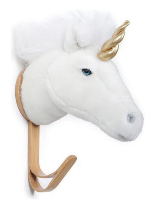 Porte Manteau Peluche tête d'une Licorne - Kiabi