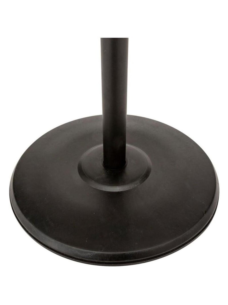 Porte-manteaux 11 tiges métal avec boules en bois Noir - Kiabi