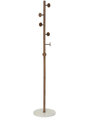 Porte-manteaux 6 patères avec base en quartz come