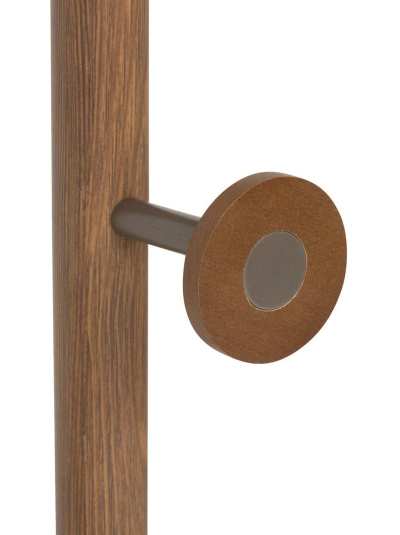 Porte-manteaux 6 patères avec base en quartz come Marron - Kiabi