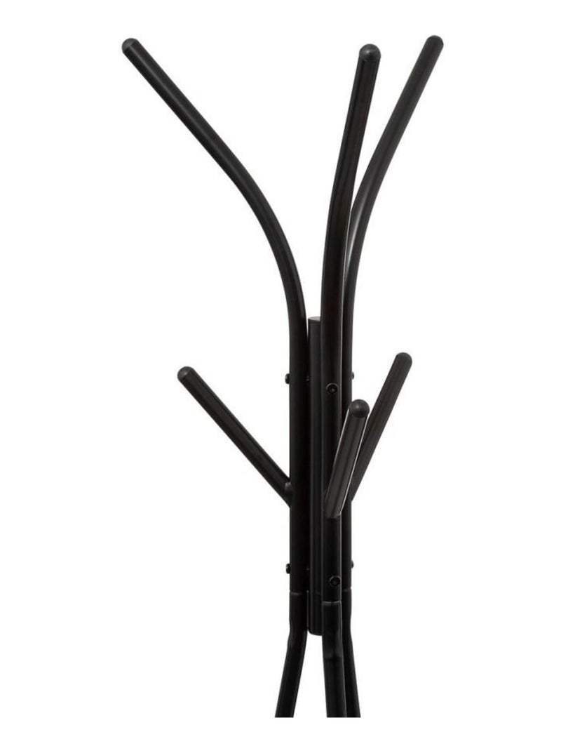 Porte-manteaux 6 tiges avec étagères Jano Noir - Kiabi