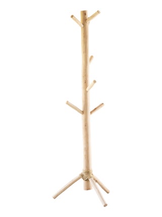 Porte Manteaux bois naturel sur trépied