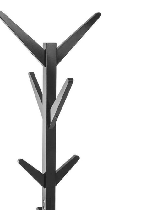 Porte-manteaux en bois 8 tiges noir - Kiabi