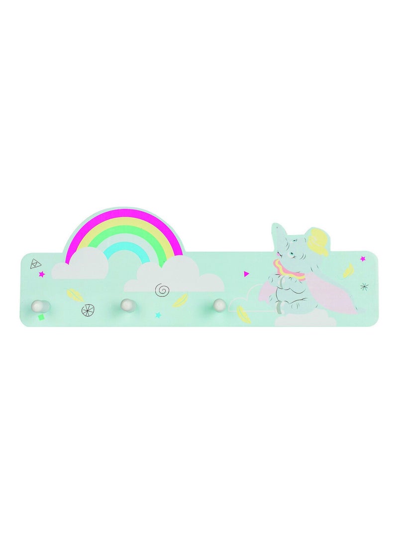 Porte-manteaux en bois arc-en-ciel – Dumbo Multicolore - Kiabi