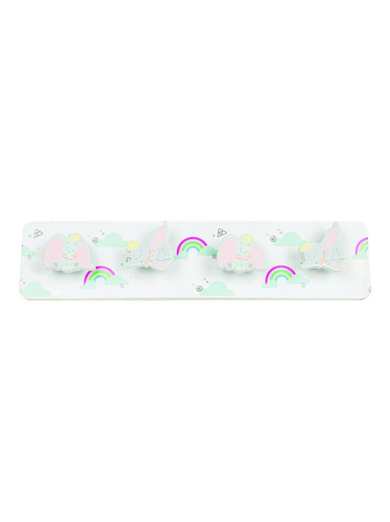 Porte-manteaux en bois – Dumbo – fond blanc Multicolore - Kiabi