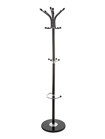 Porte manteaux et parapluies avec 12 tiges en métal - Noir