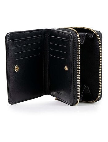 Porte-monnaie compact ,protection rfid anti-piratage de carte femme Isotoner