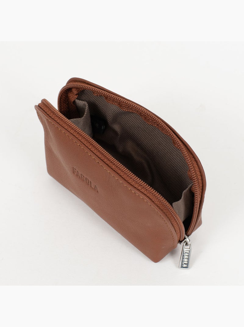 Porte-monnaie cuir émy émy  | fagola Terracotta - Kiabi