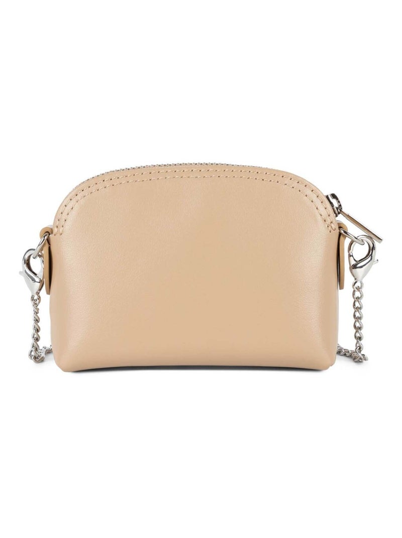 Porte monnaie cuir Lancaster  Paris PM  foncé Beige - Kiabi