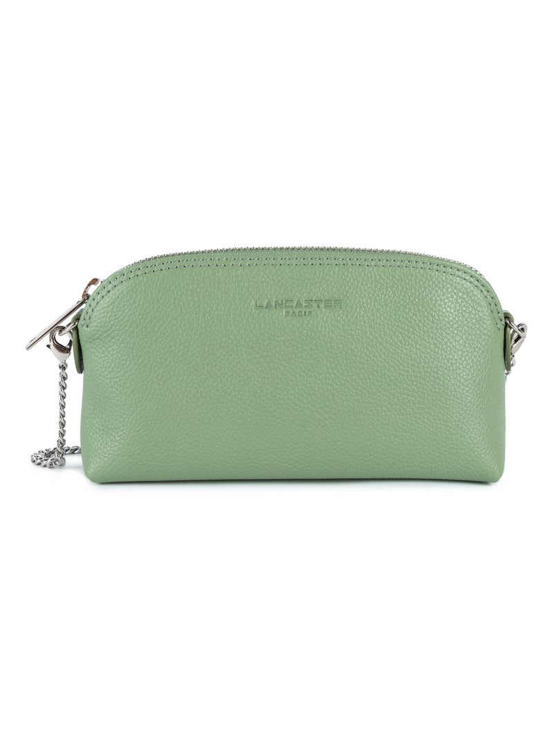 Porte monnaie cuir Lancaster  Paris PM Jade Antic Vert - Kiabi