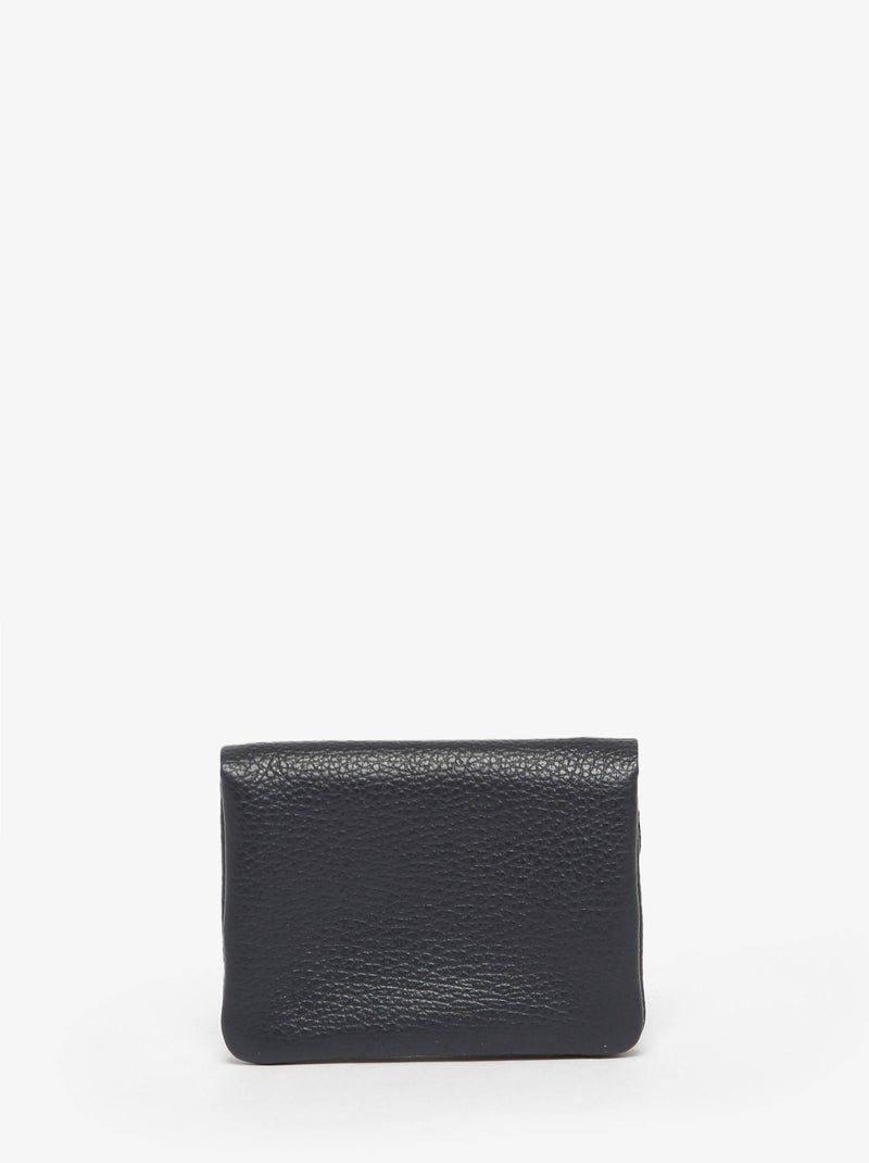 Porte-monnaie Cuir Milano Cuir De Vachette Bleu électrique - Kiabi