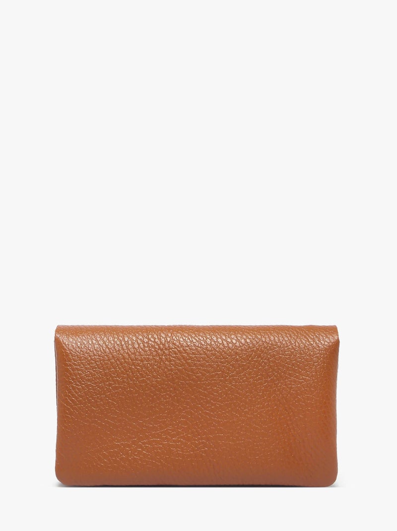 Porte-monnaie Cuir Milano Cuir De Vachette Marron tabac - Kiabi