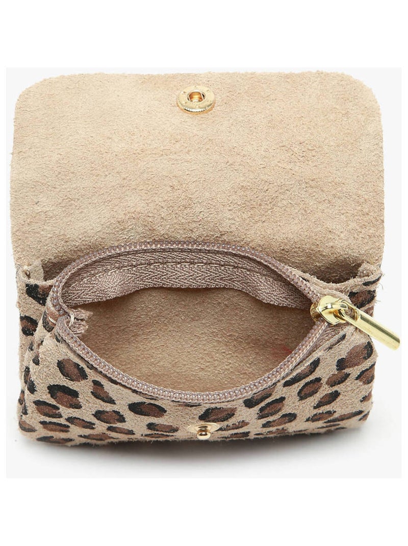 Porte-monnaie Cuir Milano Cuir De Vachette Noir Marron - Kiabi