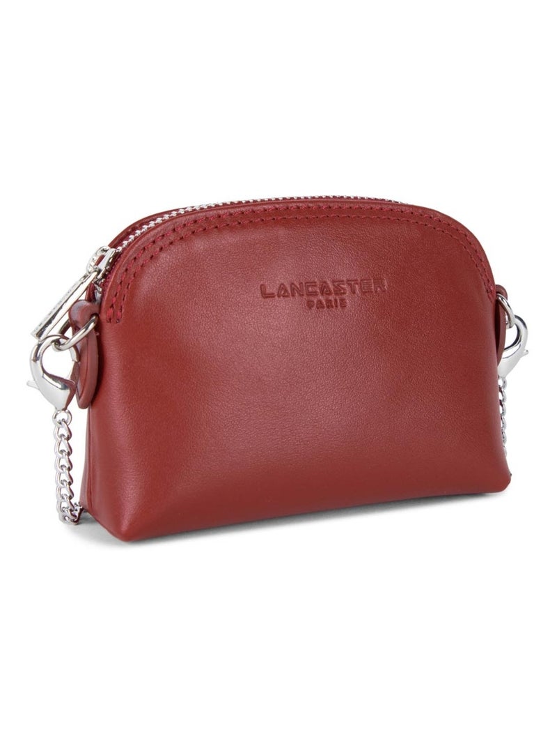 Porte monnaie cuir Paris PM Lancaster 131-020 Rouge foncé Rouge - Kiabi