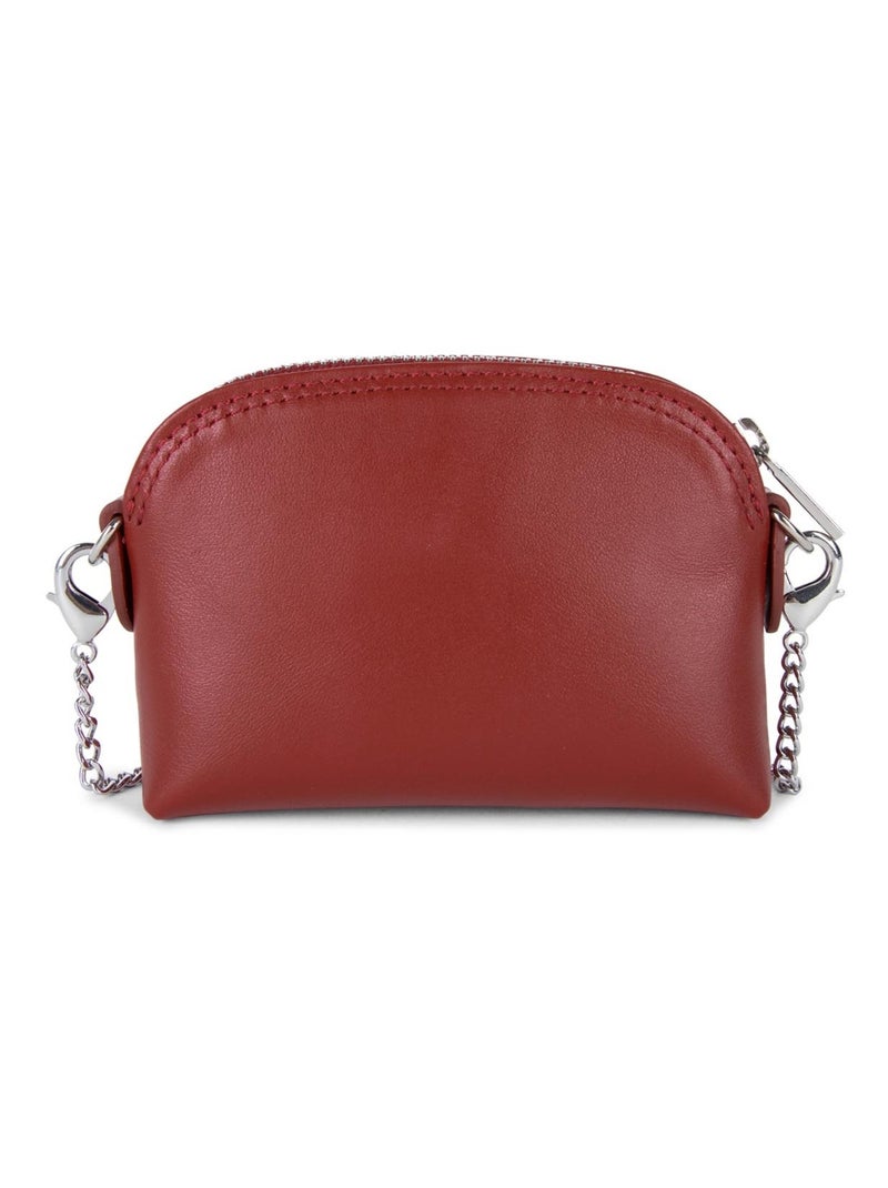 Porte monnaie cuir Paris PM Lancaster 131-020 Rouge foncé Rouge - Kiabi