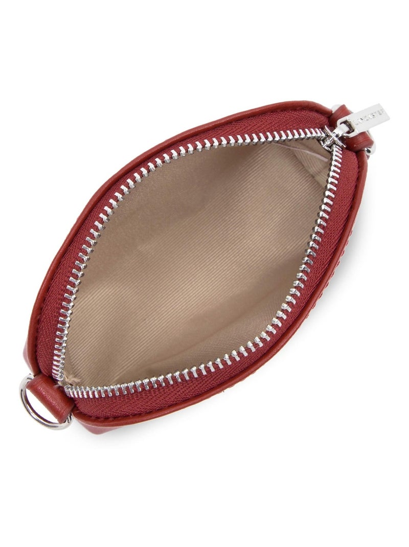 Porte monnaie cuir Paris PM Lancaster 131-020 Rouge foncé Rouge - Kiabi