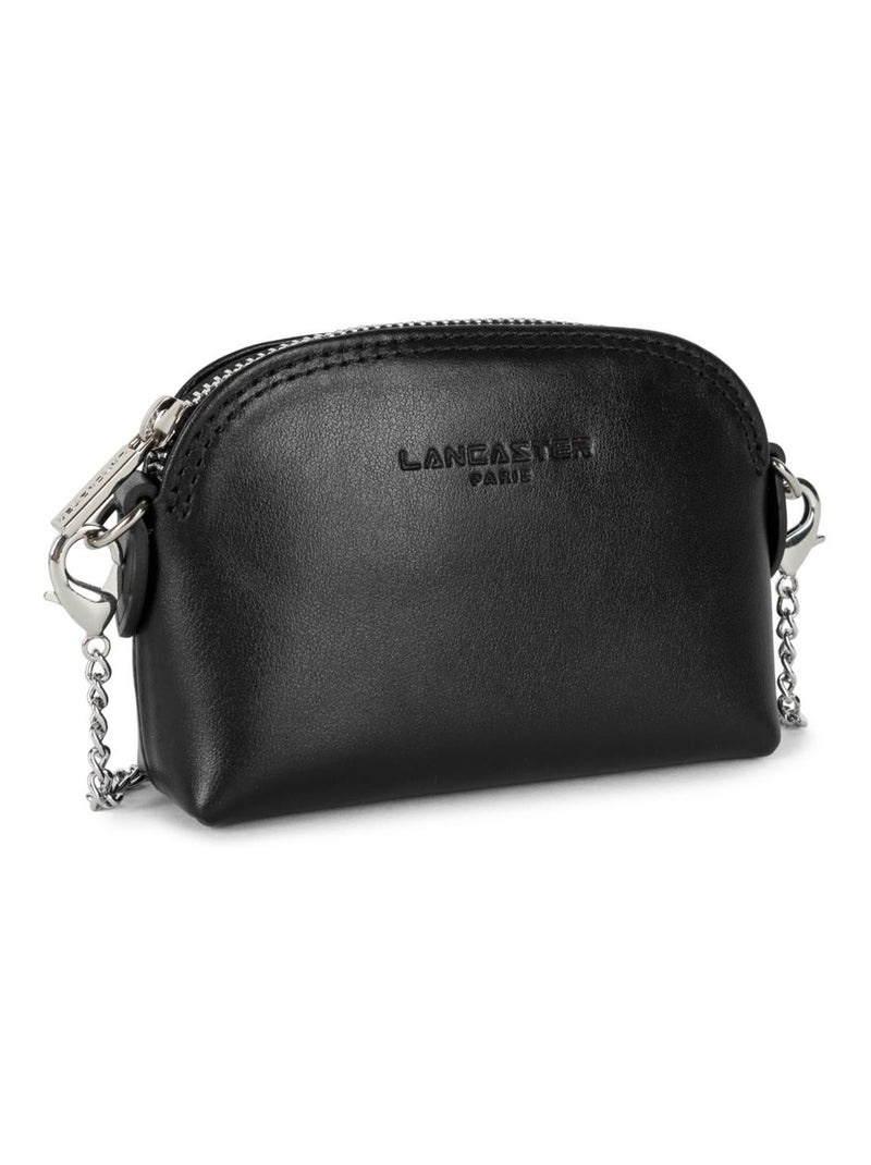 Porte monnaie cuir Paris PM Lancaster Noir - Kiabi