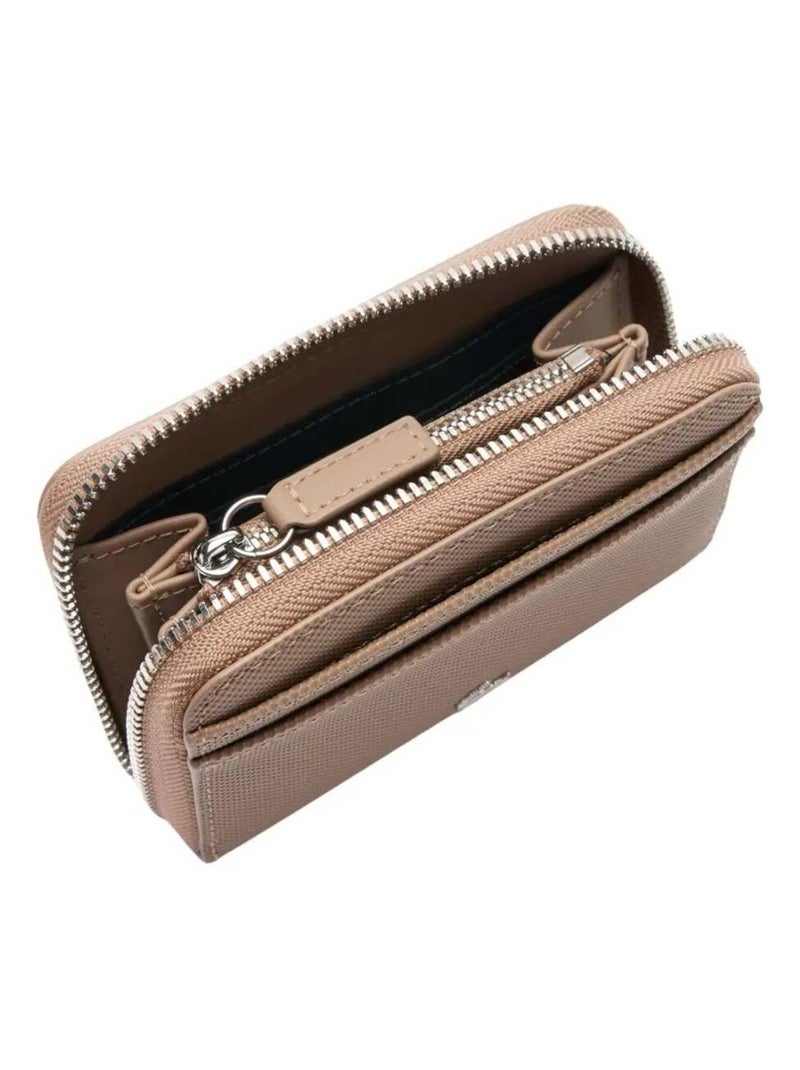 Porte monnaie Daily City Lacoste  Taupe Marron - Kiabi