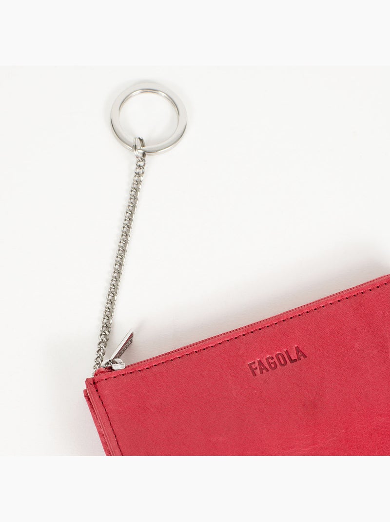 Porte-monnaie  émy | fagola Rose rouge - Kiabi
